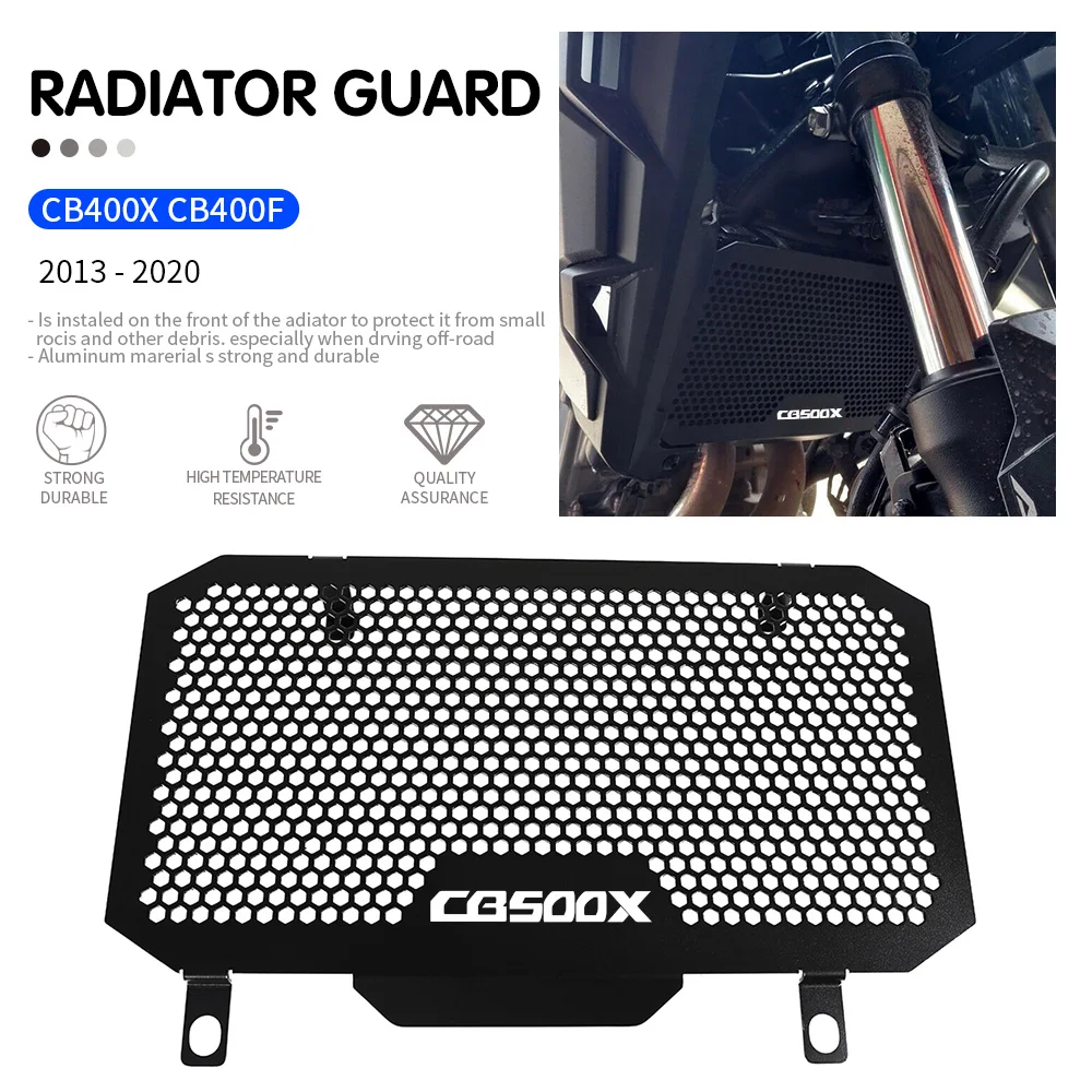 For Honda CB500X (2013-2021) NEW Motorcycle Radiator Grille Guard Cover Protection CB500F CB400X CB400F (2013 -2021) Accessorie 
For Honda CB500X (2013-2021) NEW Motorcycle Radiator Grille Guard Cover Protection CB500F CB400X CB400F (2013 -2021) Accessorie