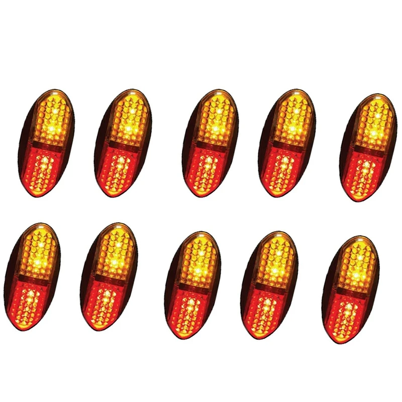 10X2 светодиодсветодиодный желтые + красные Боковые указатели фонарь для грузовика 12 В 24 В
10X2 светодиодсветодиодный желтые + красные Боковые указатели фонарь для грузовика 12 В 24 В