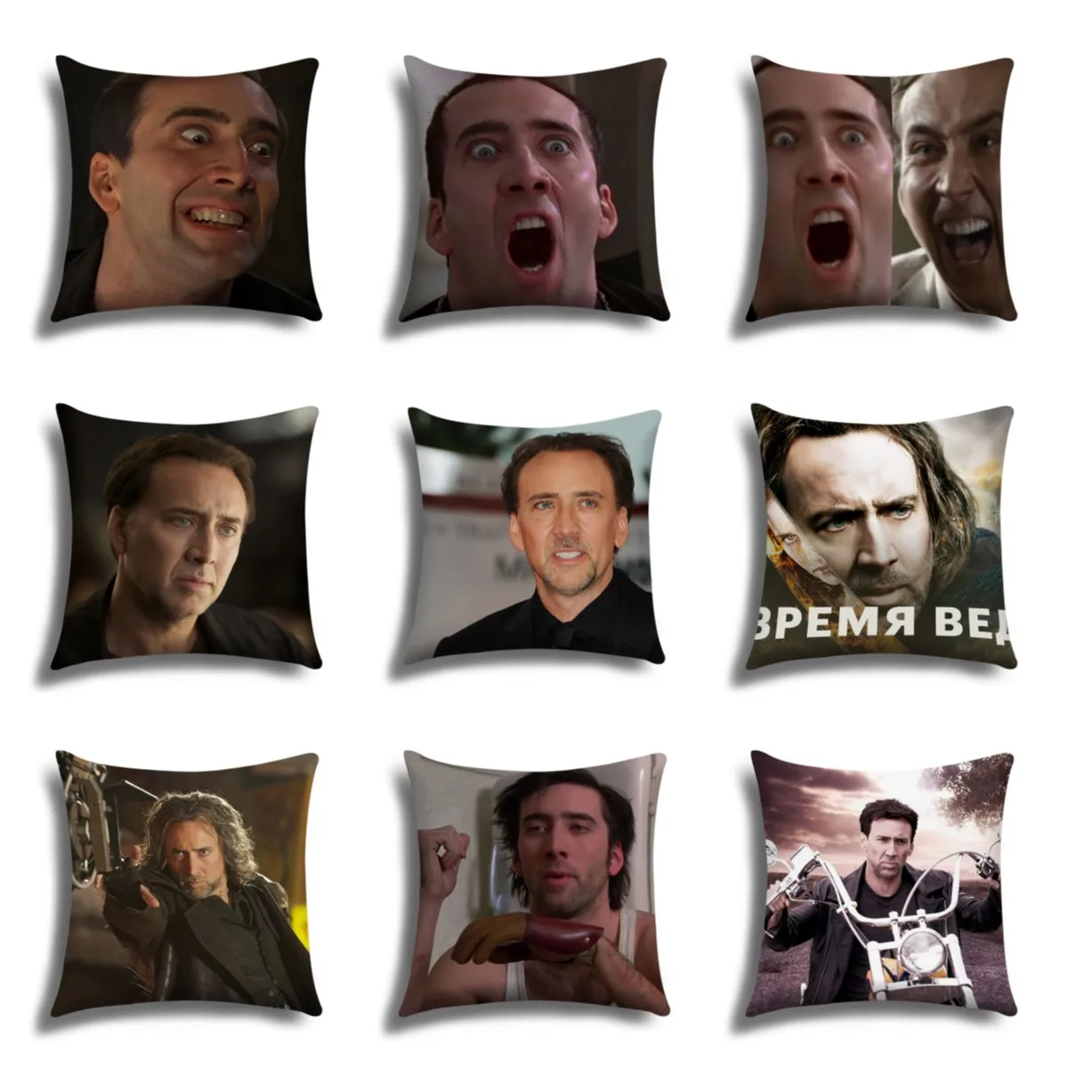 Nicholas Cage pillowcase, cushion cover 45*45, sofa pillowcase, pillowcase decoration, you can customize your pattern 45x45cm
Nicholas Cage pillowcase, cushion cover 45*45, sofa pillowcase, pillowcase decoration, you can customize your pattern 45x45cm