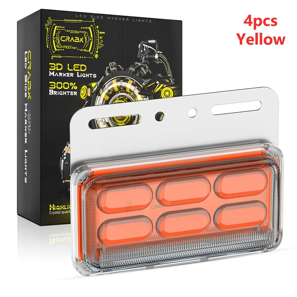 4PCS Car LED Side Marker Warning Lights Flashing Lamp Waterproof For Truck Car Turn Signal Light 12V-24V
4PCS Car LED Side Marker Warning Lights Flashing Lamp Waterproof For Truck Car Turn Signal Light 12V-24V