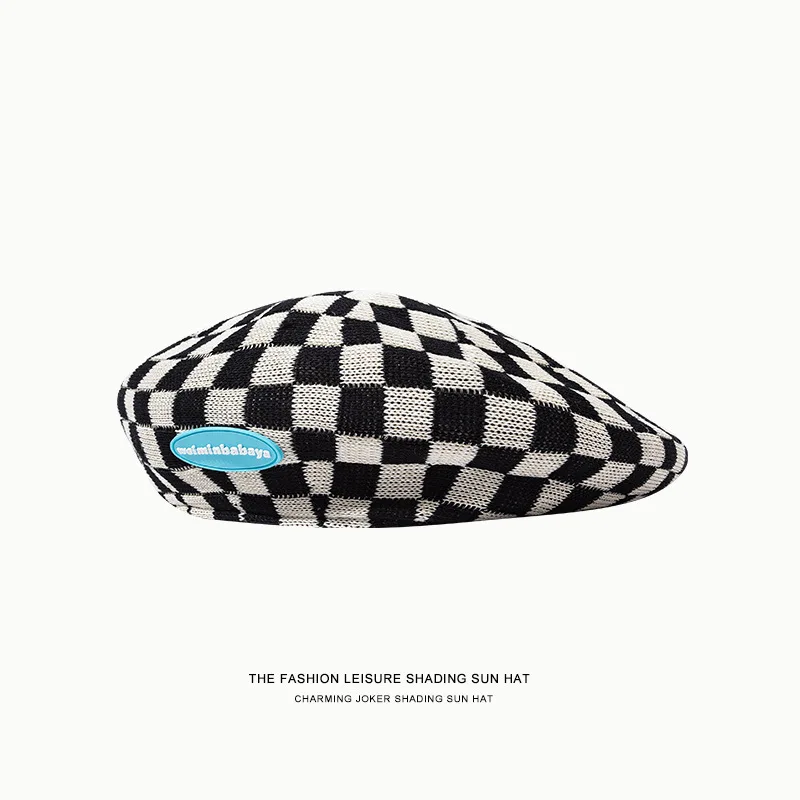 2022 Spring New Knitted Beret Women Fashion Plaid Small Face Painter's Hat Blue Bonnet 2022 Casual Breathable Caps 2022 Knitted
2022 Spring New Knitted Beret Women Fashion Plaid Small Face Painter's Hat Blue Bonnet 2022 Casual Breathable Caps 2022 Knitted