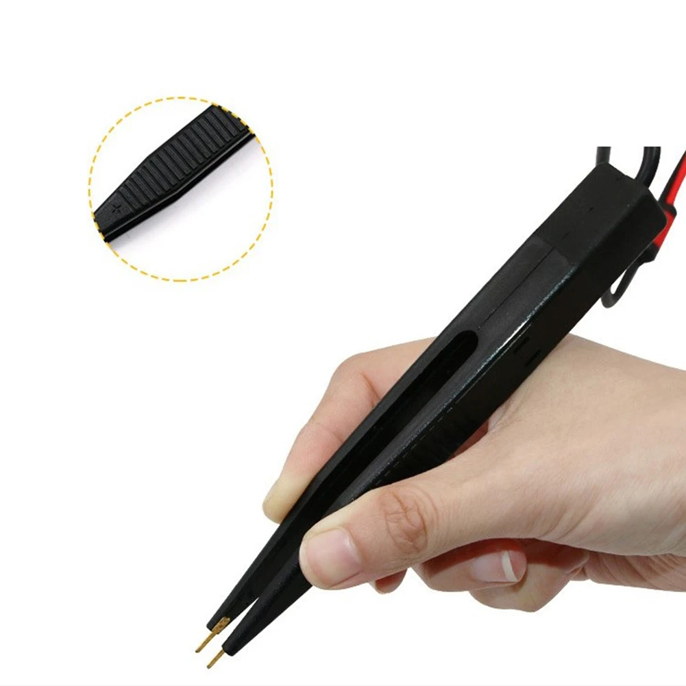 Chip Test Clip Multimeter Probe Tweezers Patch For Capacitance Inductance SMD Resistors Capacitors Universal Multi-meter Plug
Chip Test Clip Multimeter Probe Tweezers Patch For Capacitance Inductance SMD Resistors Capacitors Universal Multi-meter Plug