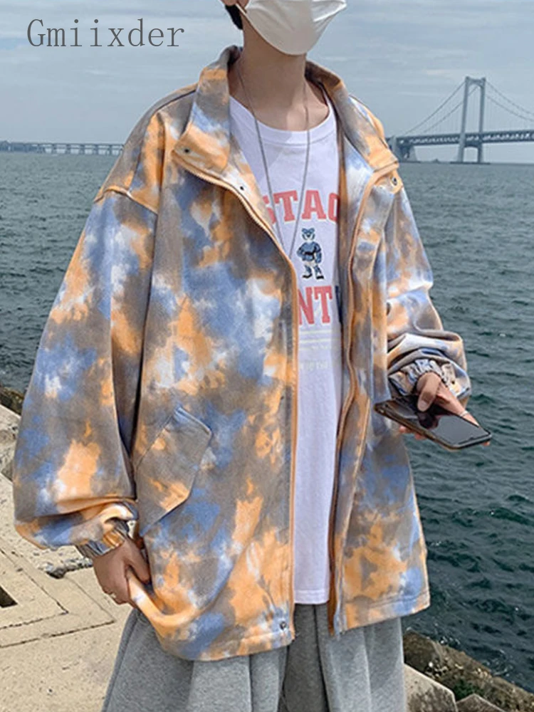 Gmiixder 2022 Spring Autumn Tie-dye Coat Women Fashion Camouflage Windbreaker Korean Vinatge Men's Tooling Trend Cargo Jacket
Gmiixder 2022 Spring Autumn Tie-dye Coat Women Fashion Camouflage Windbreaker Korean Vinatge Men's Tooling Trend Cargo Jacket
