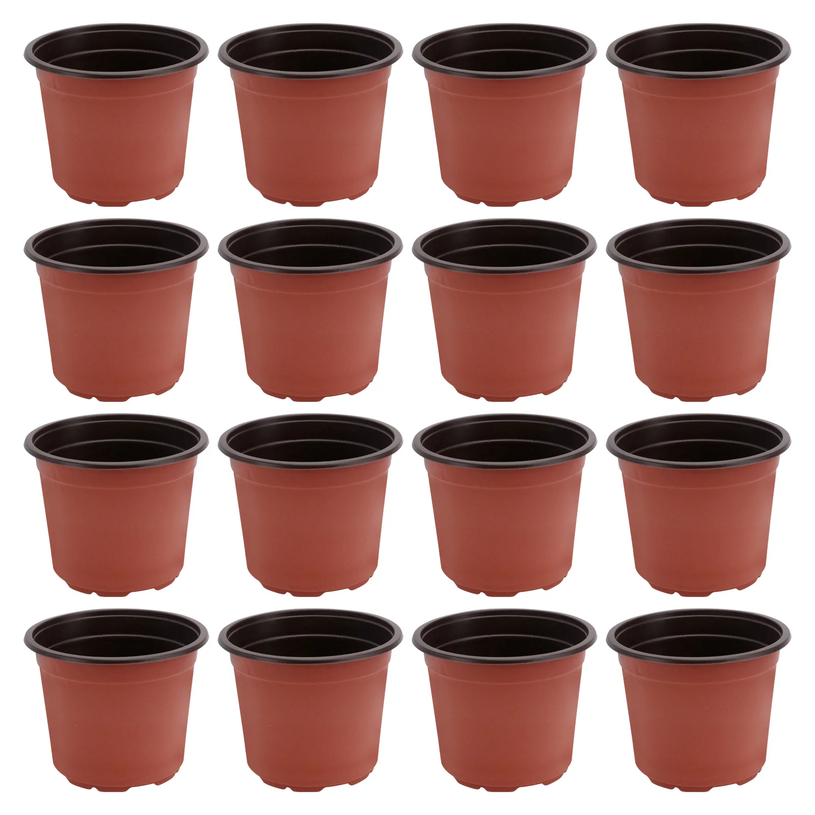 

50pcs Plants Nursery Pot Planter Pots Flower Succulents Starting Container with Drainage 120mm