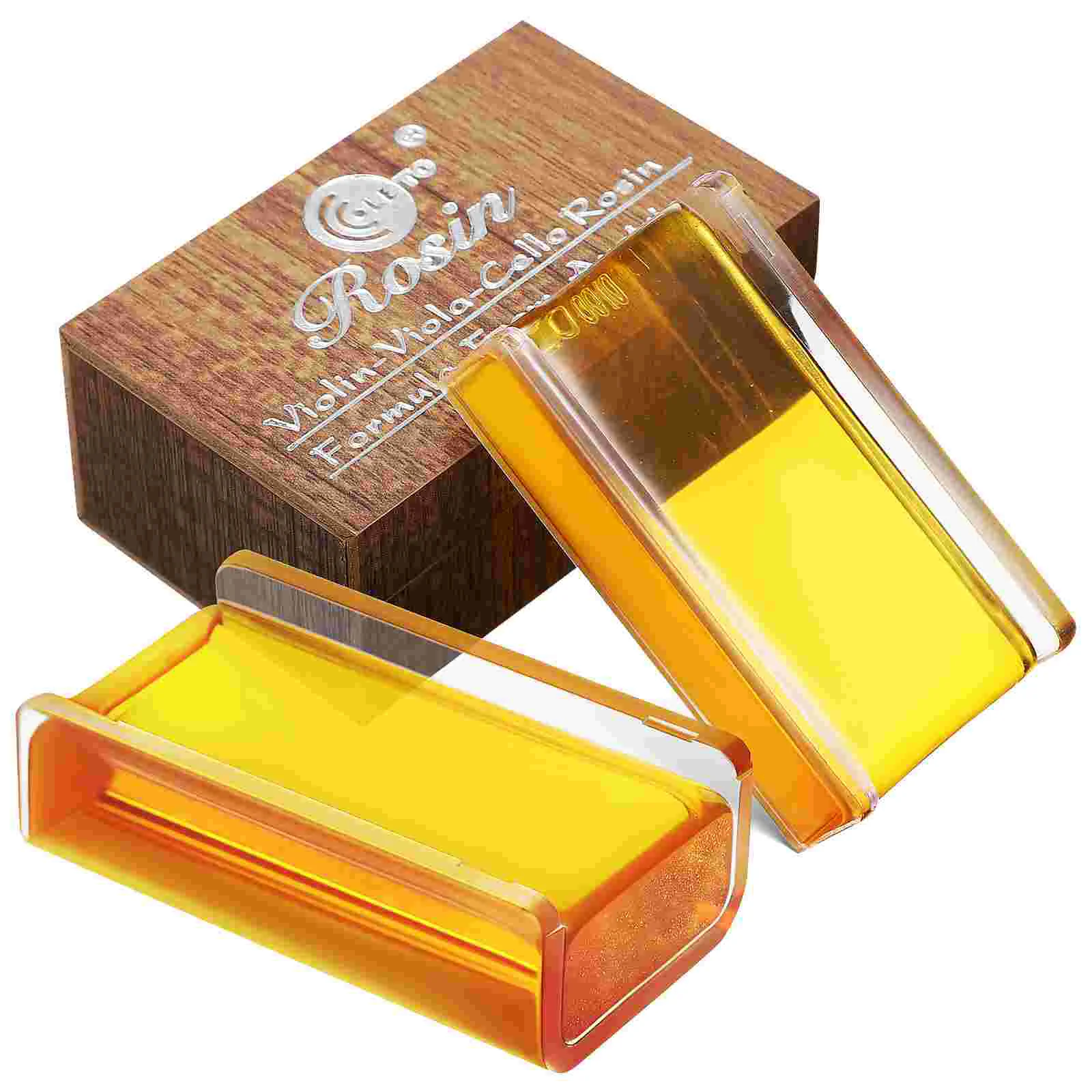 

2 Pcs Rosin with Storage Boxes for Violin Viola and Cello Rosin for Bows