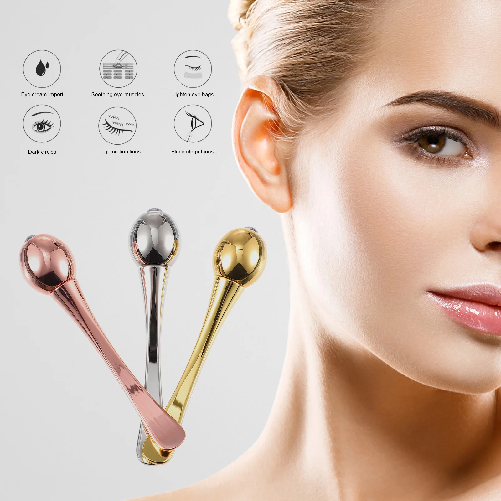 3pcs Portable Smooth Creative Beauty Stick Eye Massager Stick Manual Eye Massager
3pcs Portable Smooth Creative Beauty Stick Eye Massager Stick Manual Eye Massager
