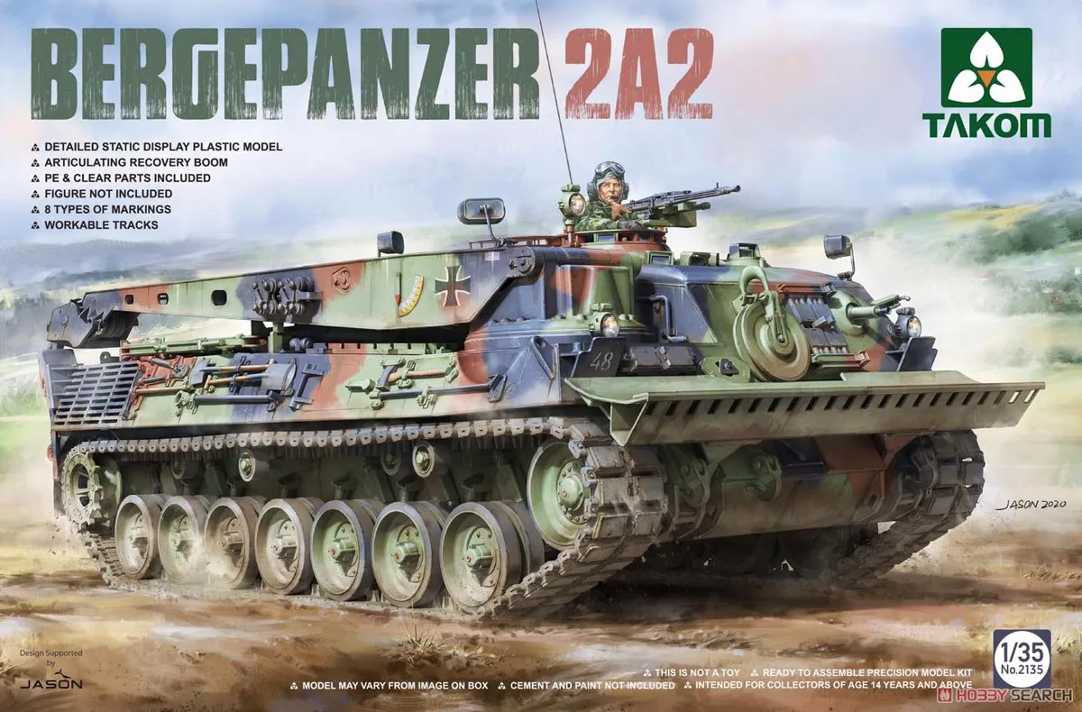 Takom 2135 1/35 Немецкий комплект модели Bergepanzer2A2
Takom 2135 1/35 Немецкий комплект модели Bergepanzer2A2