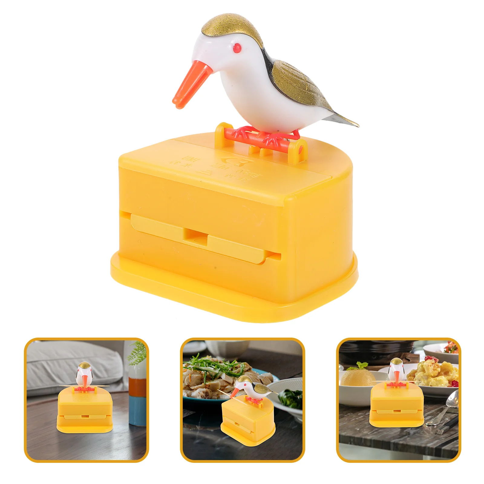 Container Bird Toothpick Box Plastic Containers Automatic Holder Wooden Household
Container Bird Toothpick Box Plastic Containers Automatic Holder Wooden Household
