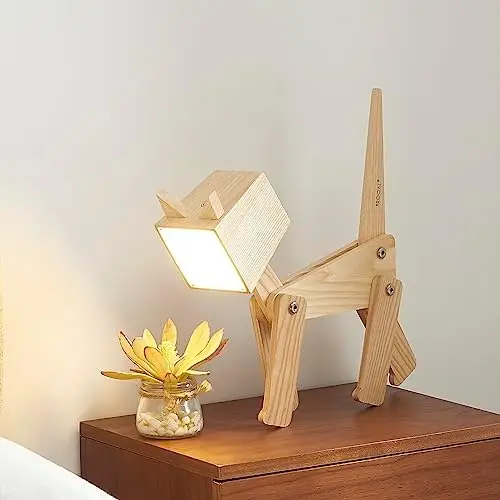 Wood Cat Lamp for Kids Room Bedroom - Desk Table Lighting 3 Ways Dimmable Touch Sensor Control Night Stand Light for Boys Girls
Wood Cat Lamp for Kids Room Bedroom - Desk Table Lighting 3 Ways Dimmable Touch Sensor Control Night Stand Light for Boys Girls
