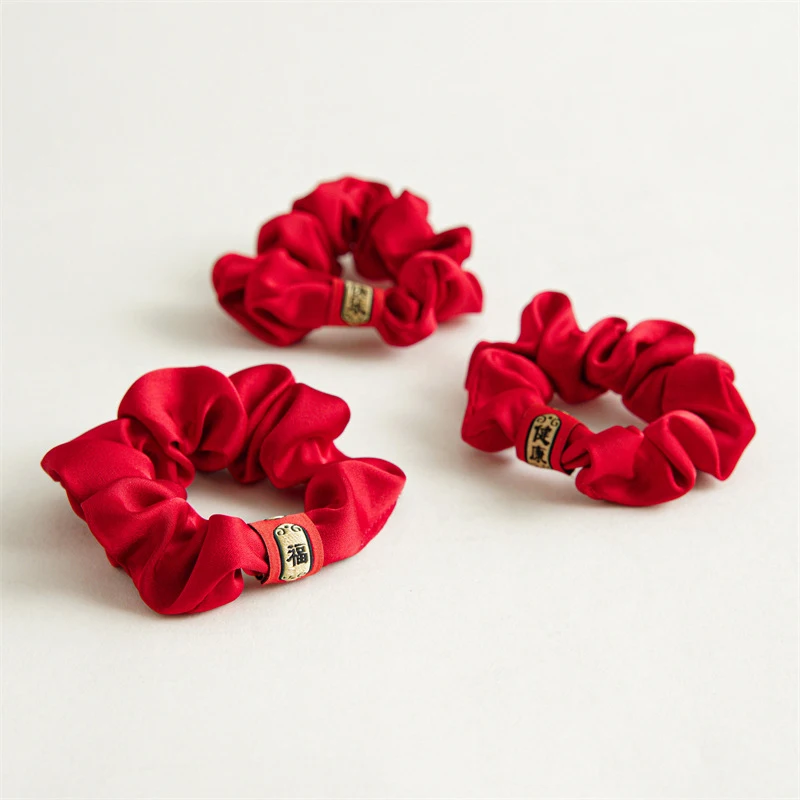 Fashion New Red Series Scrunchie Year Of The Tiger Large Intestine Hair Rope Ponytail Holders Women Hair Accessories Headwear
Fashion New Red Series Scrunchie Year Of The Tiger Large Intestine Hair Rope Ponytail Holders Women Hair Accessories Headwear