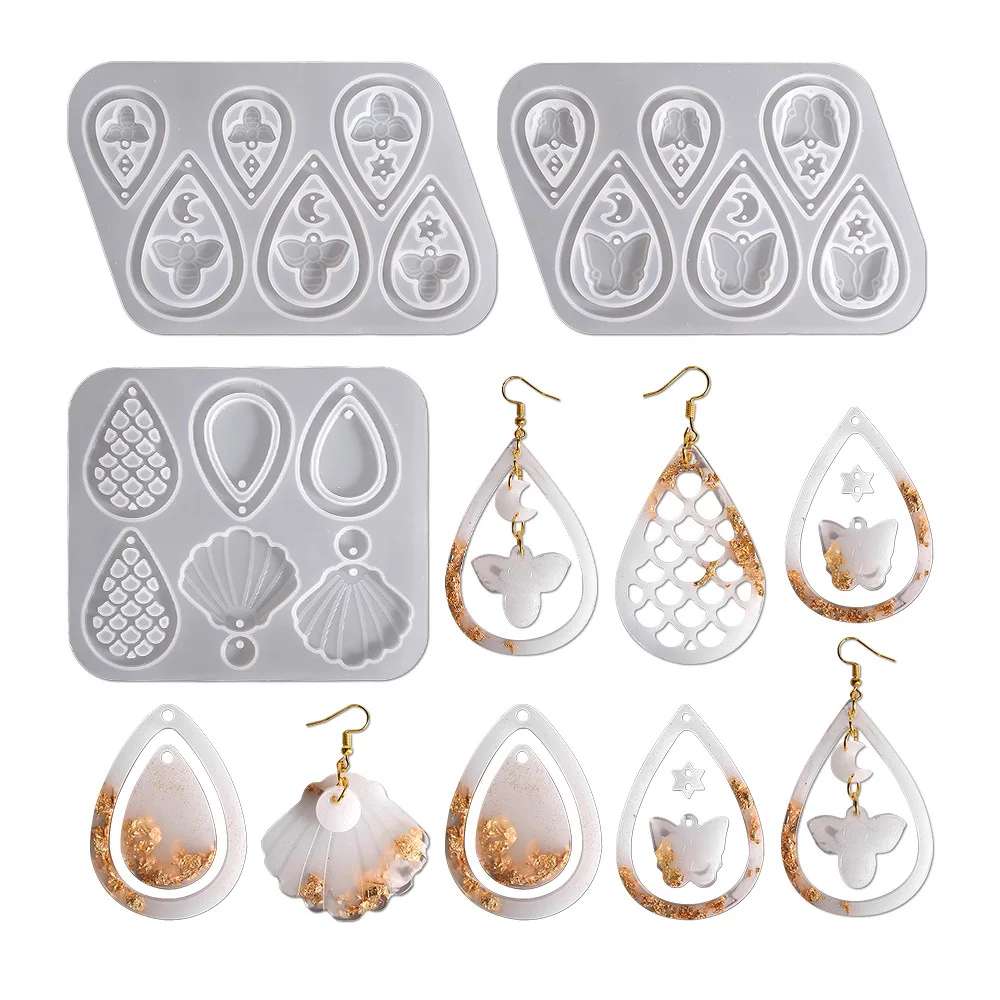 Tear Drop Hoop Shape Hollow Out Resin Earring Molds Jewelry Making Silicone Molds Resin Crafts DIY Fashion Silicone Resin Molds
Tear Drop Hoop Shape Hollow Out Resin Earring Molds Jewelry Making Silicone Molds Resin Crafts DIY Fashion Silicone Resin Molds