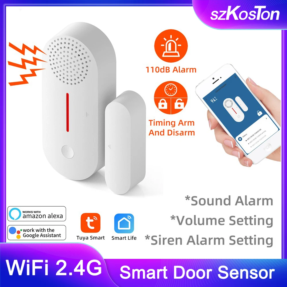 Tuya Wifi Smart Door Sensor Door Open Closed Detector Sound Alarm Residence Security Protection for Alexa Google Home Smart Life
Tuya Wifi Smart Door Sensor Door Open Closed Detector Sound Alarm Residence Security Protection for Alexa Google Home Smart Life