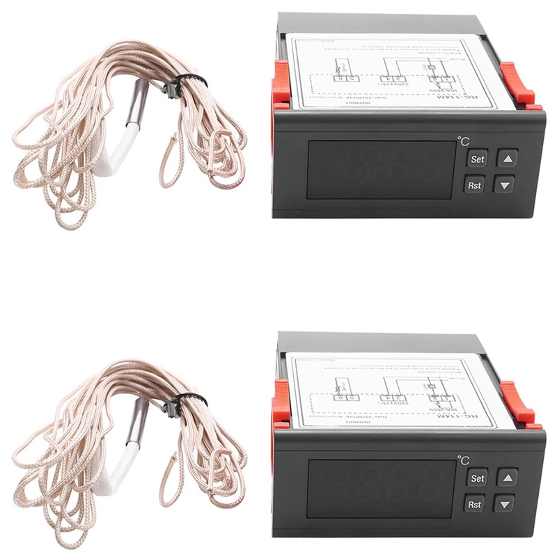 2X 220V/30A Digital Temperature Controller Rc-114M Thermostat Relay Output -30-300 Degree With Ntc Sensor
2X 220V/30A Digital Temperature Controller Rc-114M Thermostat Relay Output -30-300 Degree With Ntc Sensor