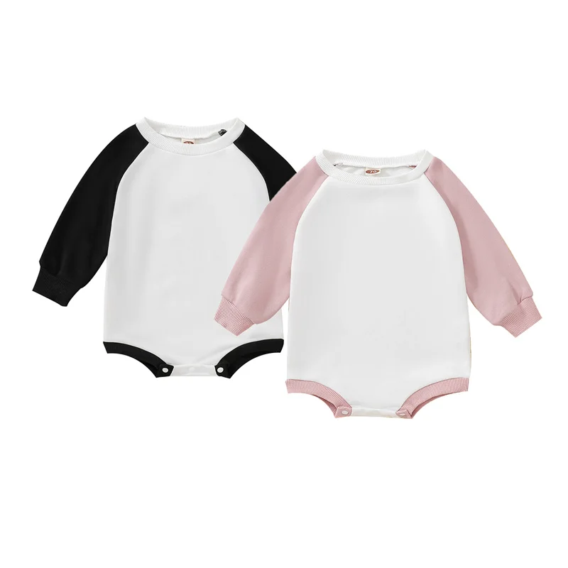 Newborn Contrast Color Sweatshirt Romper Autumn Spring Casual Basic Baby Boys Girls Long Sleeve Snap Closure Clothes 0-24 Months
Newborn Contrast Color Sweatshirt Romper Autumn Spring Casual Basic Baby Boys Girls Long Sleeve Snap Closure Clothes 0-24 Months