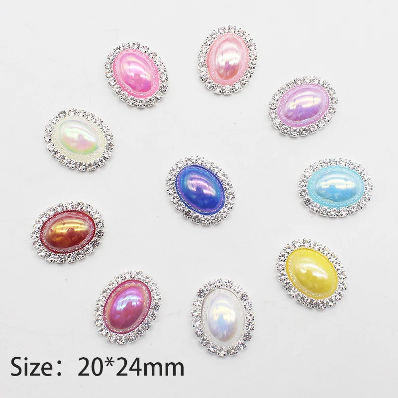 Silver 10pcs 20*24mm Oval Pearl Metal Flat Bottom Jewelry Accessories Diy Jewelry Small Gift Box Decoration 
Silver 10pcs 20*24mm Oval Pearl Metal Flat Bottom Jewelry Accessories Diy Jewelry Small Gift Box Decoration