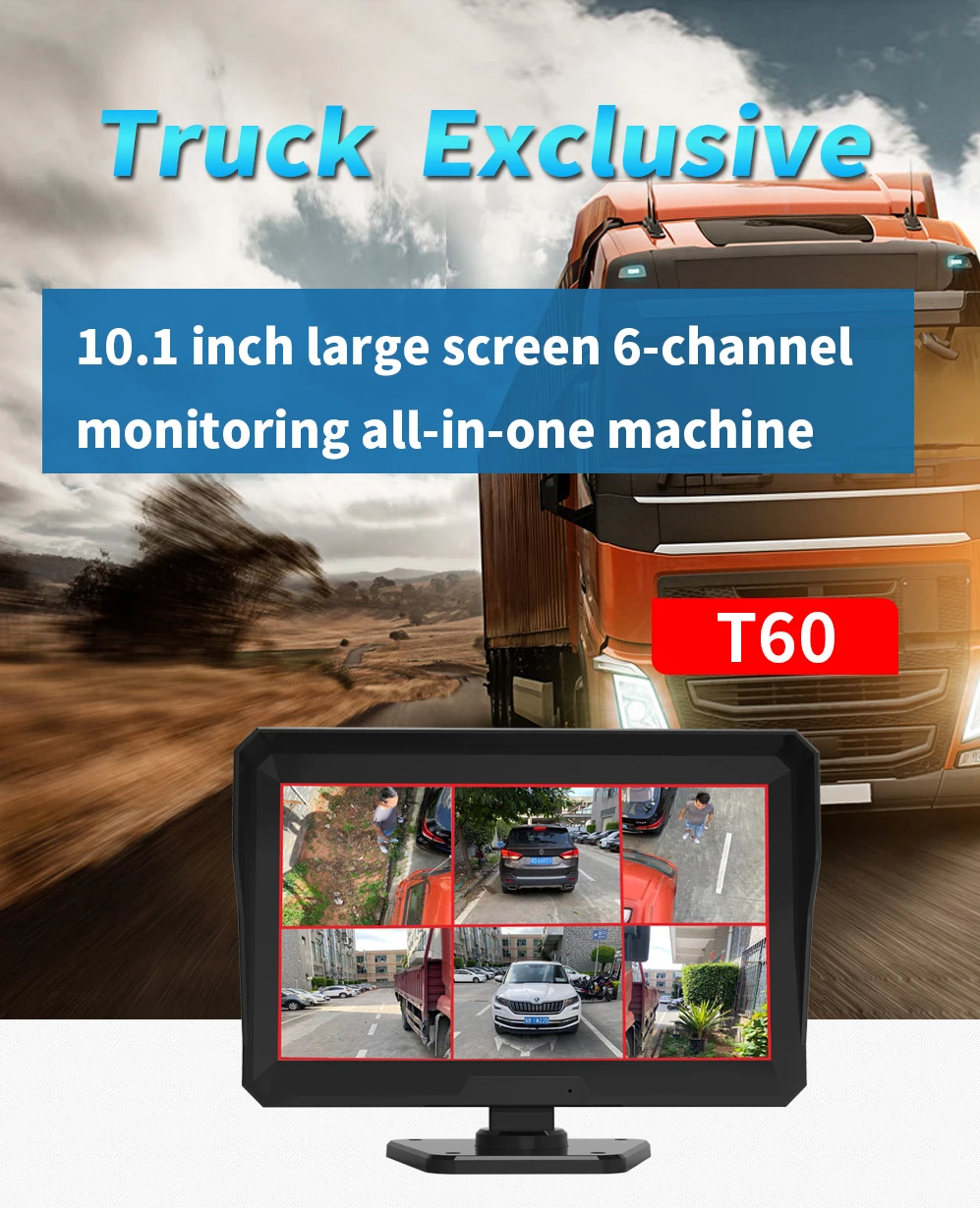 10.1" 6-Way Nonitoring Recorder High Definition High Brightness IPS Screen Backward View Playback Optional Double Display Lens
10.1" 6-Way Nonitoring Recorder High Definition High Brightness IPS Screen Backward View Playback Optional Double Display Lens