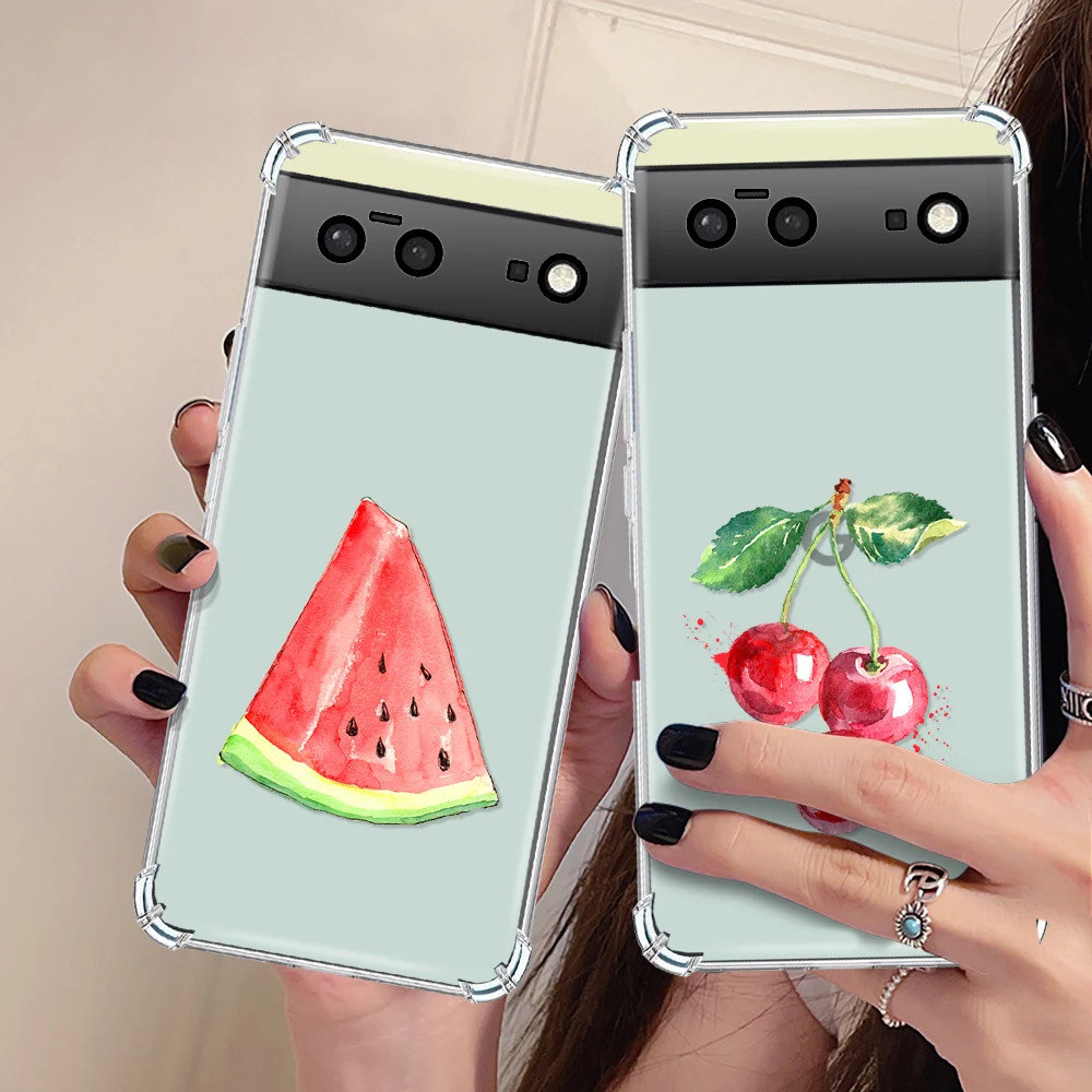 Fruit Watermelon Case for Google Pixel 7a 7Pro 7 Luxury Transparent Fundas for Pixel 6a 6 6Pro Shockproof Soft Silicone Cover
Fruit Watermelon Case for Google Pixel 7a 7Pro 7 Luxury Transparent Fundas for Pixel 6a 6 6Pro Shockproof Soft Silicone Cover