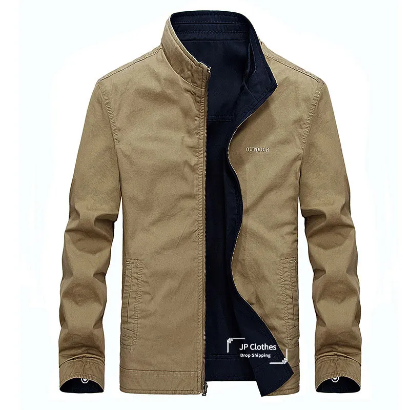 reversible Spring and autumn new double-sided jacket men's cargo style large size casual men's standing collar jacket jacket 5XL
reversible Spring and autumn new double-sided jacket men's cargo style large size casual men's standing collar jacket jacket 5XL