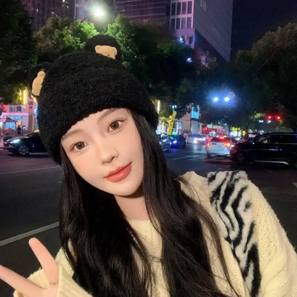 Fashionable Winter Accessory Winter Headwear Women's Plush Windproof Beanie with Cartoon Ear Decor Thick Warm Anti-slip Woolen
Fashionable Winter Accessory Winter Headwear Women's Plush Windproof Beanie with Cartoon Ear Decor Thick Warm Anti-slip Woolen