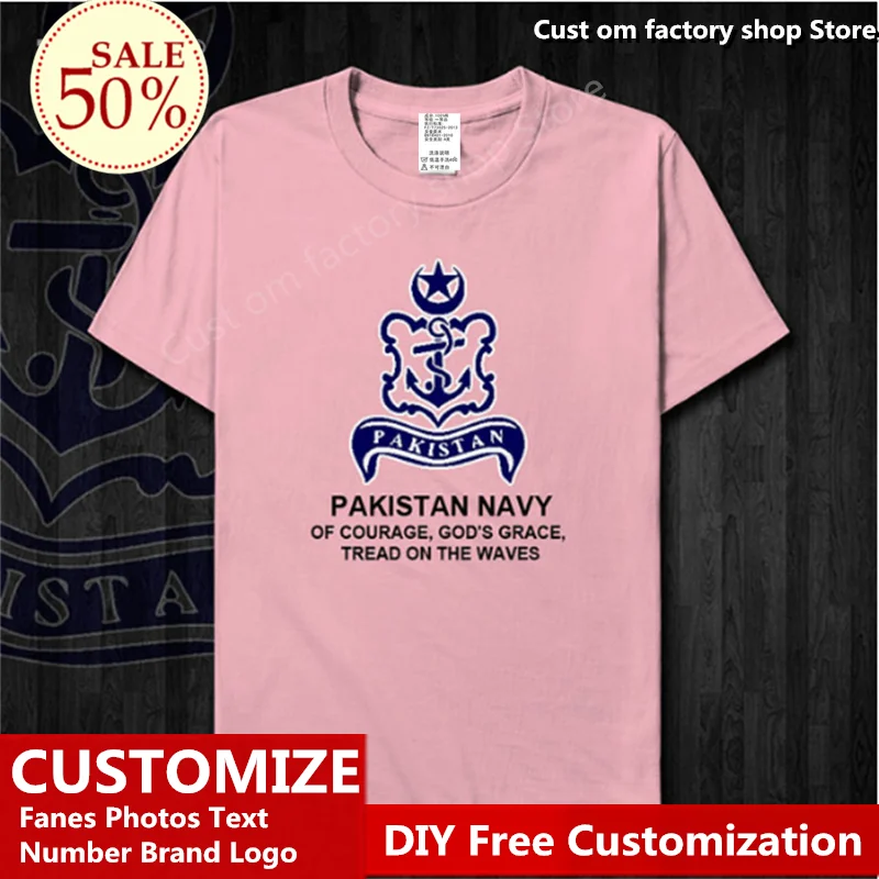 Pakistan Navy Cotton T shirt Custom Jersey Fans DIY Name Number LOGO Tshirt High Street Fashion Hip Hop Loose Casual T-shirt
Pakistan Navy Cotton T shirt Custom Jersey Fans DIY Name Number LOGO Tshirt High Street Fashion Hip Hop Loose Casual T-shirt