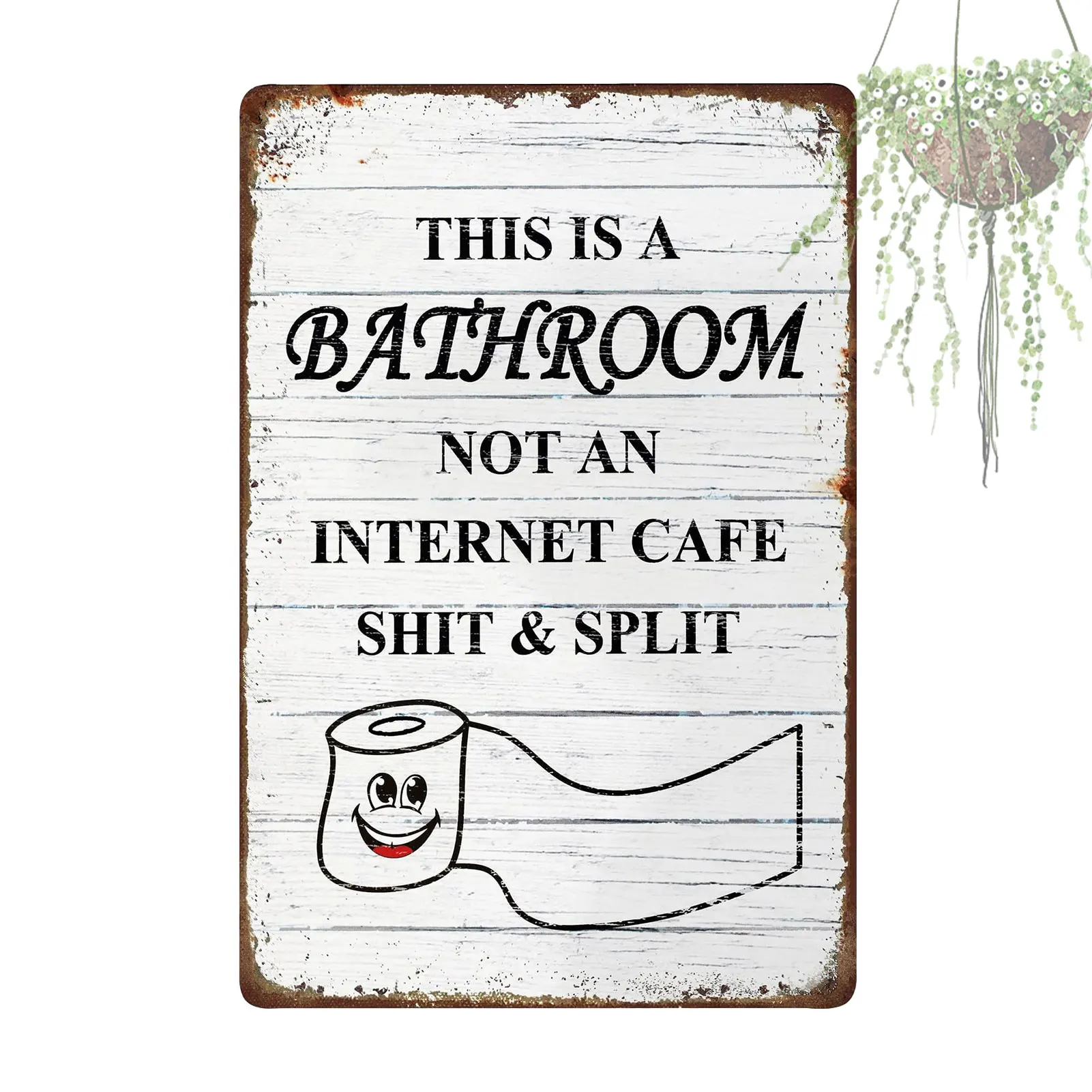 Забавное настенное искусство для ванной комнаты, винтажное фермерское искусство на стену, забавные дорожные знаки для ванной комнаты, Деко... 
Забавное настенное искусство для ванной комнаты, винтажное фермерское искусство на стену, забавные дорожные знаки для ванной комнаты, Деко...