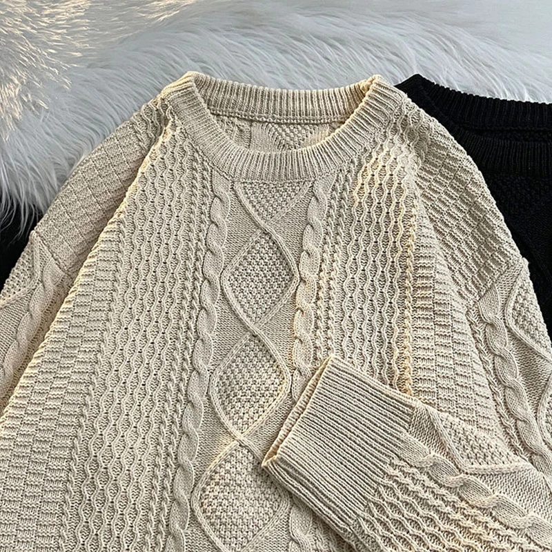 Винтажный жаккардовый вязаный свитер для мужчин осень мода свободные однотонные вязаные топы зимняя уличная одежда мужские вязаные свитер...
Винтажный жаккардовый вязаный свитер для мужчин осень мода свободные однотонные вязаные топы зимняя уличная одежда мужские вязаные свитер...