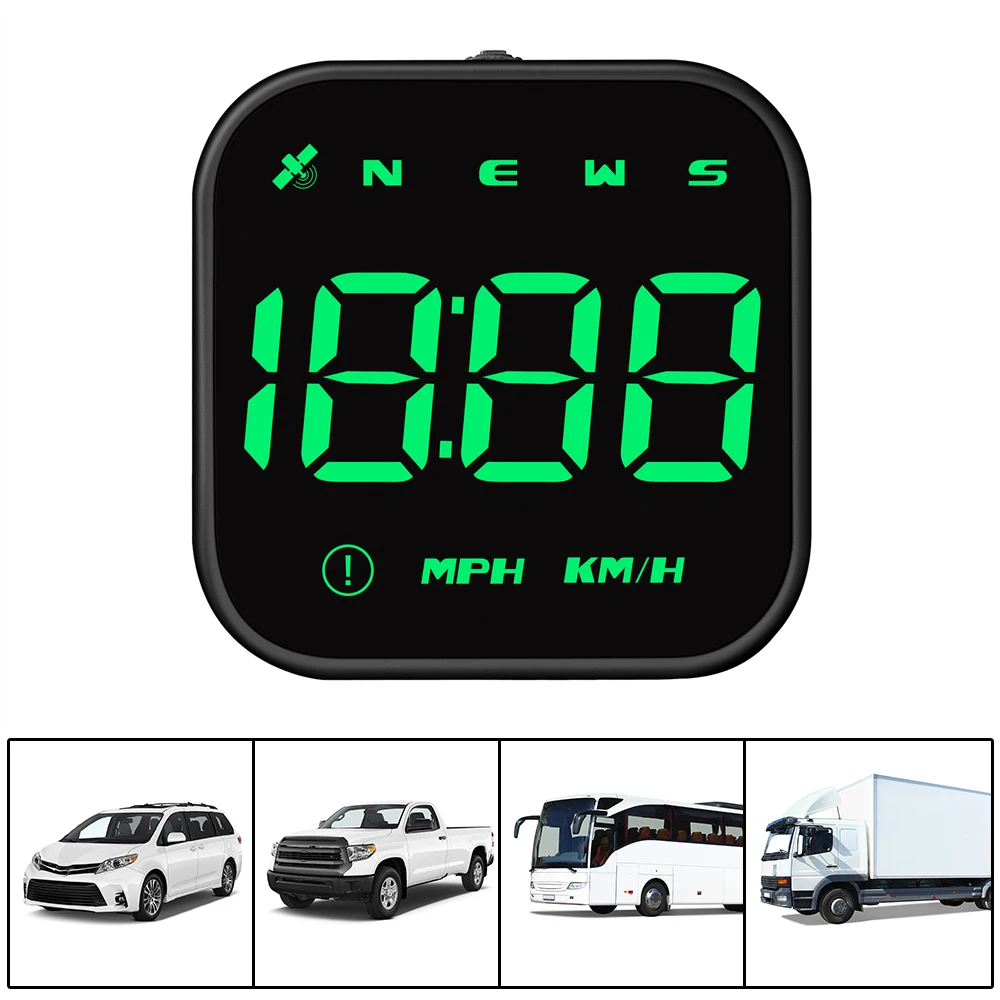 

LED HUD Speedometer Overspeed Alarm With GPS Compass Car Head Up Display 2.5 Inch Fatigue Driving Reminder Mini G4S
