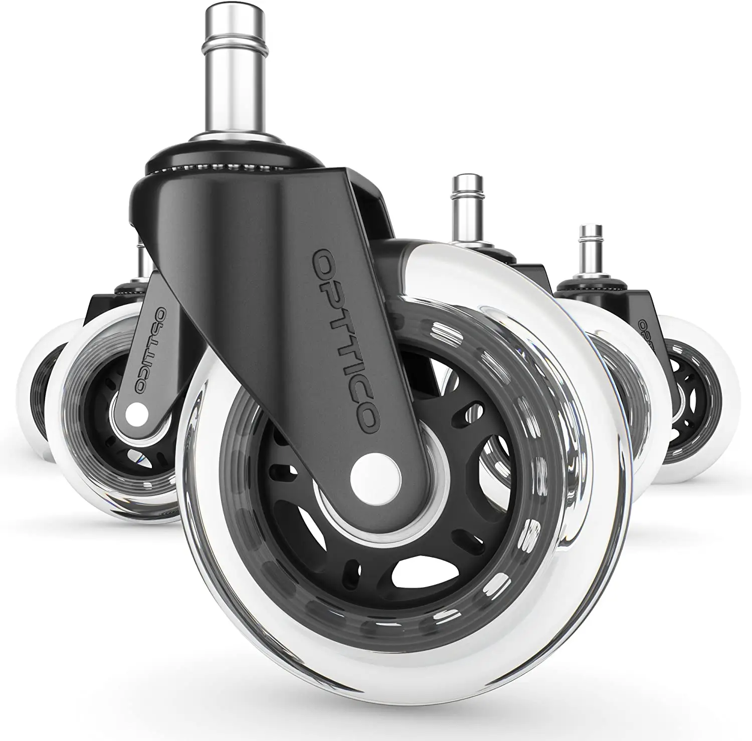 Office Chair Wheels Replacement Set of 5 - NO MORE CHAIR MATS - Office Chair Casters for HARDWOOD FLOORS - Smooth Rolling, Soft
Office Chair Wheels Replacement Set of 5 - NO MORE CHAIR MATS - Office Chair Casters for HARDWOOD FLOORS - Smooth Rolling, Soft
