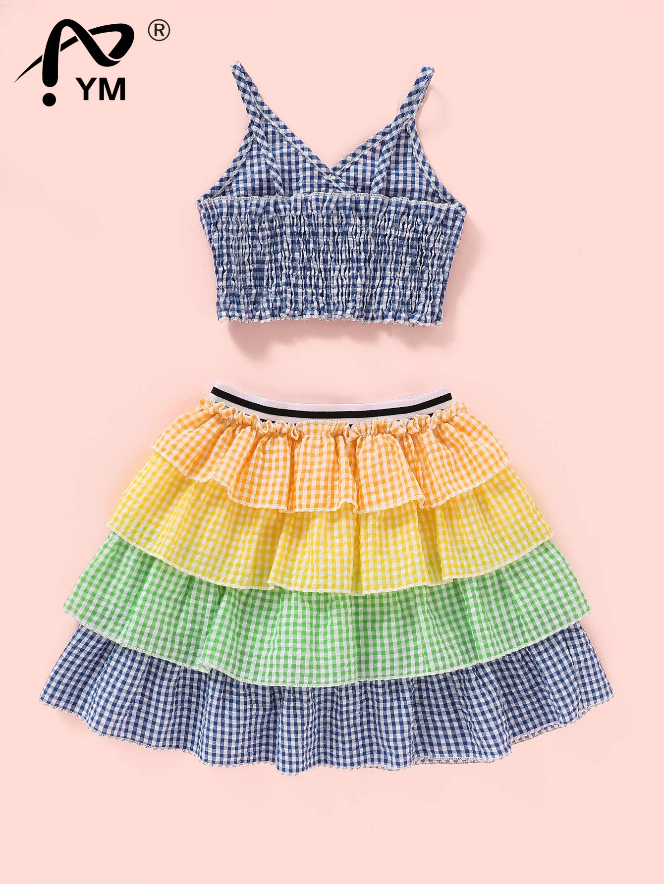 New Toddler Baby Girls Clothes Set Plaid Clothes Vest Crop Top V Neck Skirt Ruffles Summer Outfit Set 18M-6Y
New Toddler Baby Girls Clothes Set Plaid Clothes Vest Crop Top V Neck Skirt Ruffles Summer Outfit Set 18M-6Y