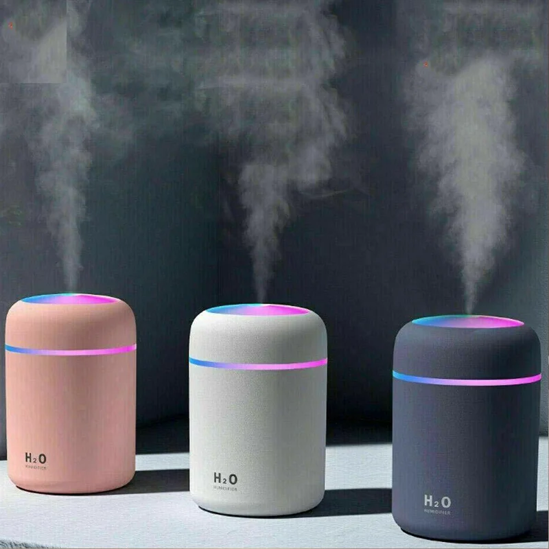 Air Humidifier Aromatherapy Oil Diffuser Portable 300ml USB Cool Mist Sprayer with Color Night Light for Home Car
Air Humidifier Aromatherapy Oil Diffuser Portable 300ml USB Cool Mist Sprayer with Color Night Light for Home Car