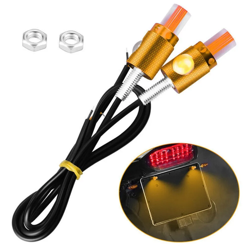 2pcs/set Vehicle Yellow License Plate Screw Bolt Light Bulbs LED Car Motorcycle License Plate Lights
2pcs/set Vehicle Yellow License Plate Screw Bolt Light Bulbs LED Car Motorcycle License Plate Lights