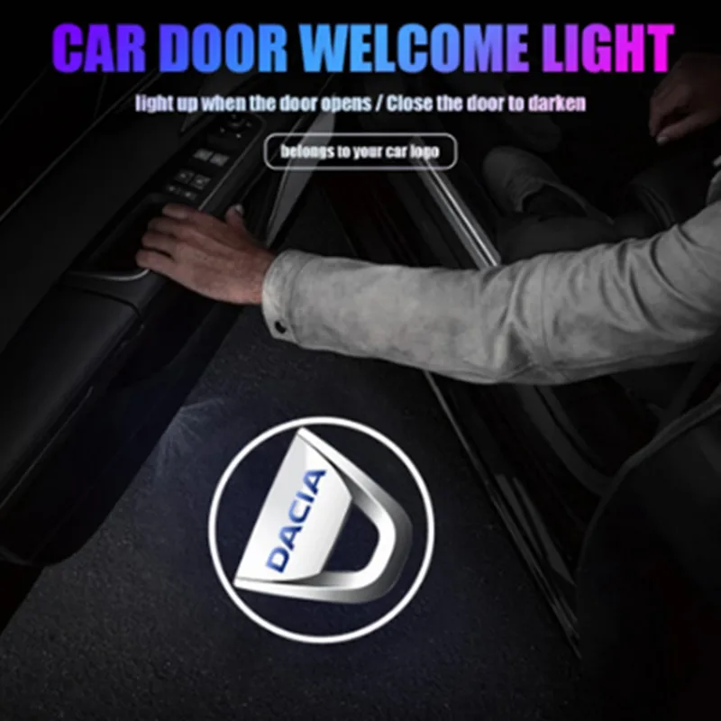 2PCS Car Door Led Welcome Laser Projector Logo Shadow Light For Dacia Duster Logan MCV Sandero Stepway Dokker Lodgy Accessories
2PCS Car Door Led Welcome Laser Projector Logo Shadow Light For Dacia Duster Logan MCV Sandero Stepway Dokker Lodgy Accessories