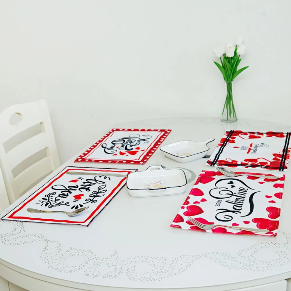Valentines Day Placemat Heat Insulation No Fading Durable Beautiful Machine Washable for Dining Table Home Restaurant
Valentines Day Placemat Heat Insulation No Fading Durable Beautiful Machine Washable for Dining Table Home Restaurant