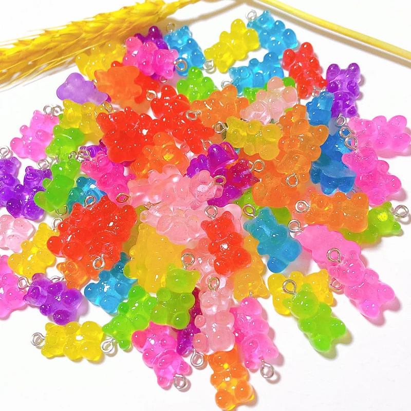 50Pcs Cute Gummy Bear Pendant Charms for Necklace Bracelet Earrings Jewelry DIY Findings Resin Bears Christmas Gift 2.1cmX1.1cm
50Pcs Cute Gummy Bear Pendant Charms for Necklace Bracelet Earrings Jewelry DIY Findings Resin Bears Christmas Gift 2.1cmX1.1cm