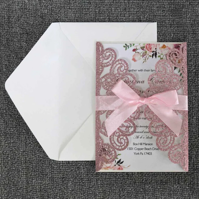 10/20/50pcs European Wedding Invitations Glitter Paper Laser Cut Greeting Cards Bridal Shower Birthday Party Invitations Cards
10/20/50pcs European Wedding Invitations Glitter Paper Laser Cut Greeting Cards Bridal Shower Birthday Party Invitations Cards