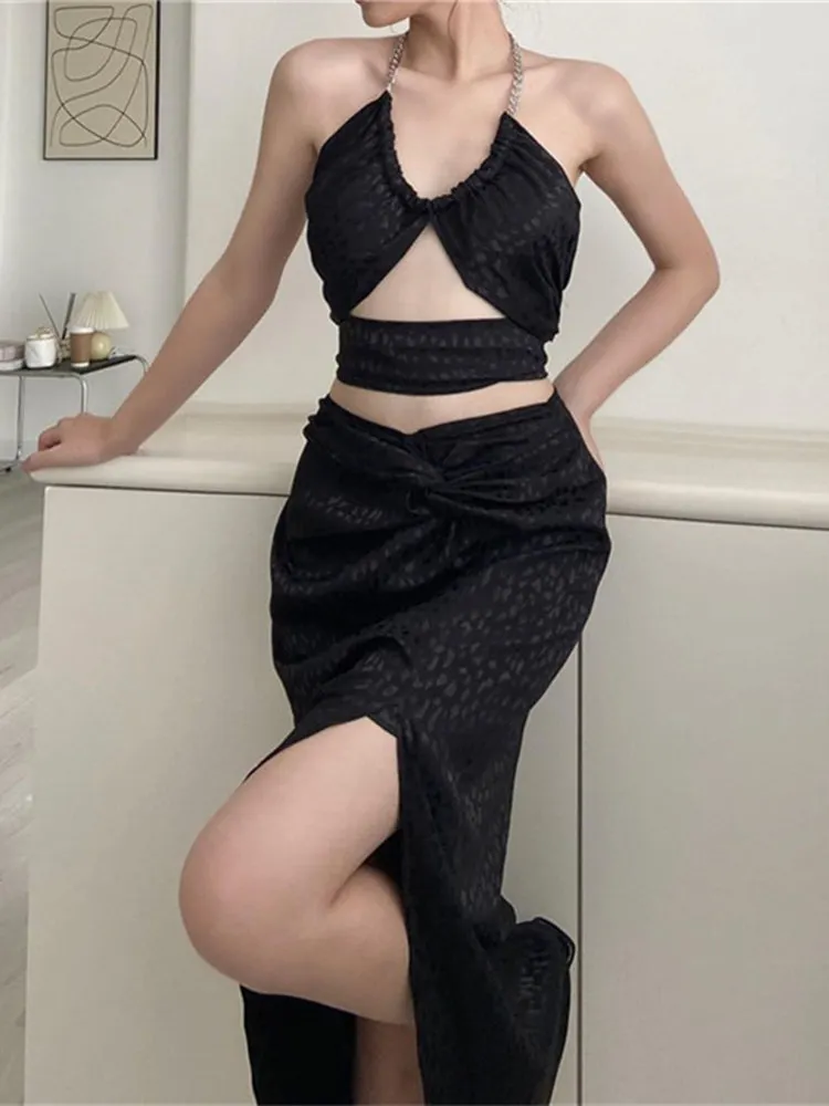2022 Stone Floral Printed V-neck Hollow Chain Halter Lace-Up Vest Temperament Mid-Length Slit Skirt Suit
2022 Stone Floral Printed V-neck Hollow Chain Halter Lace-Up Vest Temperament Mid-Length Slit Skirt Suit