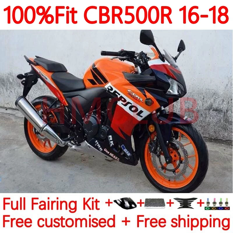 Инъекция OEM для HONDA CBR500 CBR 500 R 500R RR CC 500CC CBR500R 2016 2017 2018 брикет 16 17 18 обтекатель 60No.0 Repsol оранжевый
Инъекция OEM для HONDA CBR500 CBR 500 R 500R RR CC 500CC CBR500R 2016 2017 2018 брикет 16 17 18 обтекатель 60No.0 Repsol оранжевый