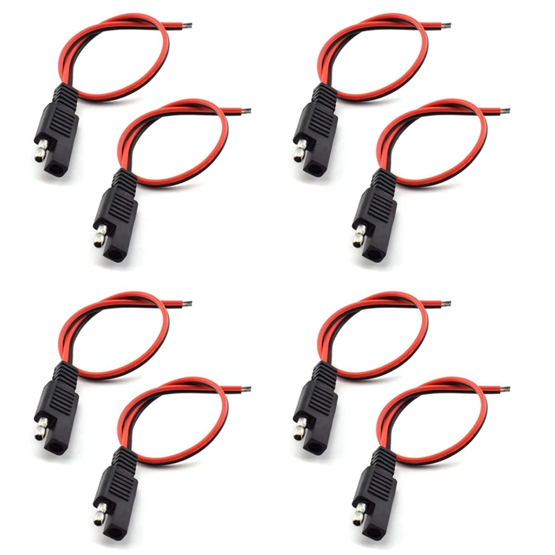 8 Pcs 18AWG SAE Extension Cable 2-Pin SAE Quick Connector Disconnect Plug 10A Solar Battery Panel SAE Plug Wire 1Ft/30Cm
8 Pcs 18AWG SAE Extension Cable 2-Pin SAE Quick Connector Disconnect Plug 10A Solar Battery Panel SAE Plug Wire 1Ft/30Cm