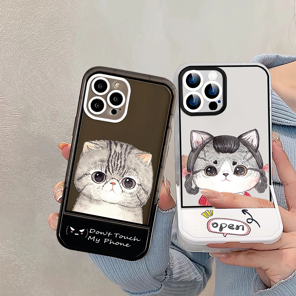 Cute Cat Stand Holder Case for iPhone 14ProMax 14Plus 13 12 11 Pro Max Transparent Soft Silicone Bumper Fundas Back Cover
Cute Cat Stand Holder Case for iPhone 14ProMax 14Plus 13 12 11 Pro Max Transparent Soft Silicone Bumper Fundas Back Cover