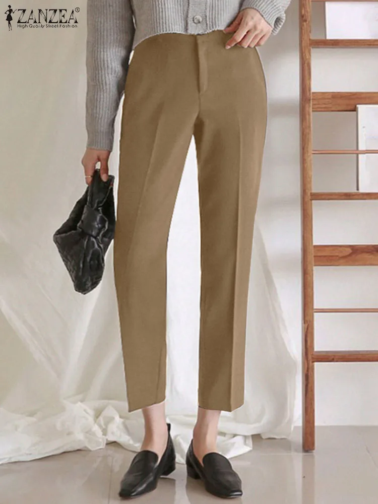 Oversized Women Female Bottom Fashion Straight Pants ZANZEA 2023 Spring Casual Solid Office Lady Pantalon Palazzo Zip Up Trouser
Oversized Women Female Bottom Fashion Straight Pants ZANZEA 2023 Spring Casual Solid Office Lady Pantalon Palazzo Zip Up Trouser
