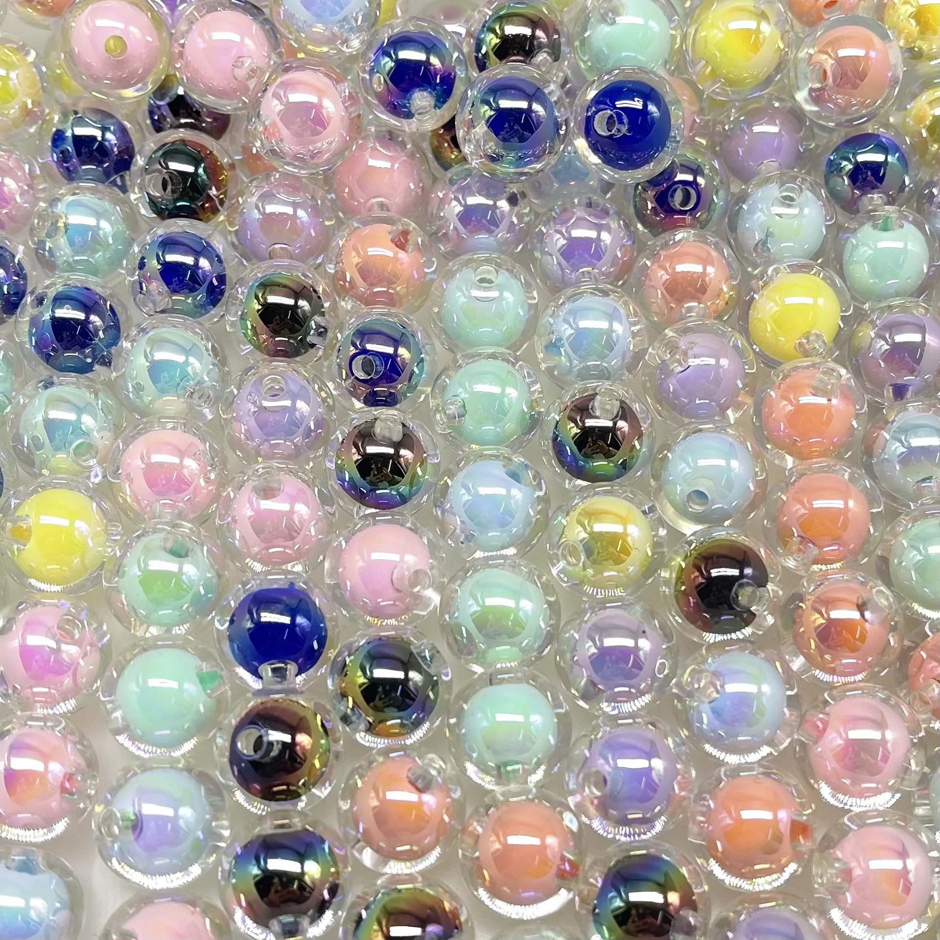 Acrylic UV Plating 10pcs/lot 16mm Round Bead in Bead Loose Spacer Beads For Jewelry Making DIY Keychain Bracelet Accessories
Acrylic UV Plating 10pcs/lot 16mm Round Bead in Bead Loose Spacer Beads For Jewelry Making DIY Keychain Bracelet Accessories
