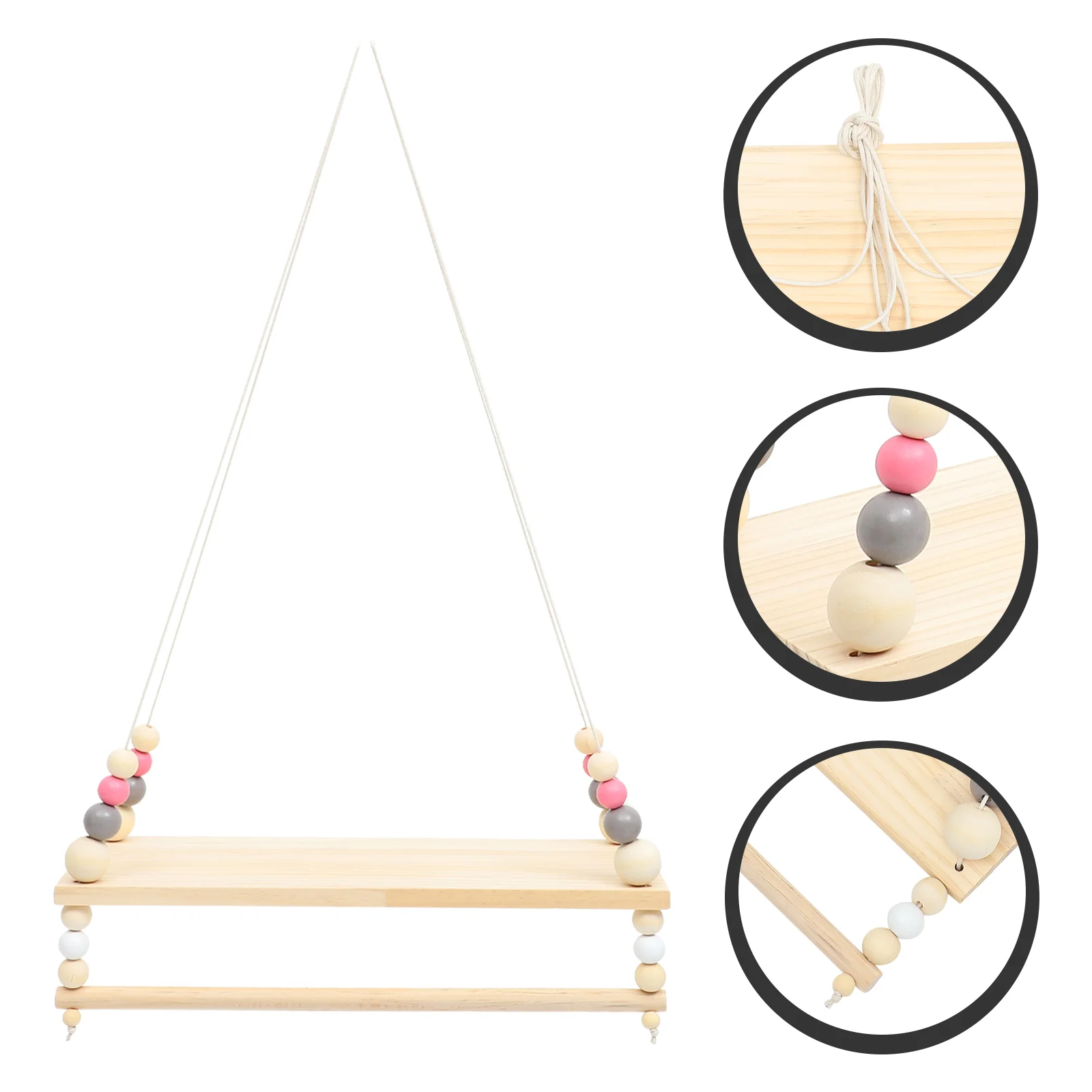 Coat Hangers Sundries Shelves Hanging Shelf Boho Wall Double Layer Decorative Nylon
Coat Hangers Sundries Shelves Hanging Shelf Boho Wall Double Layer Decorative Nylon
