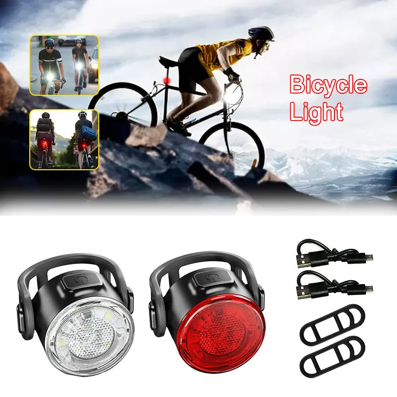 Bicycle Light Taillight Helmet Outdoor Night Riding Warning USB charging MTB Bike LED Headlight Rear Light Bicycle Accessories 
Bicycle Light Taillight Helmet Outdoor Night Riding Warning USB charging MTB Bike LED Headlight Rear Light Bicycle Accessories