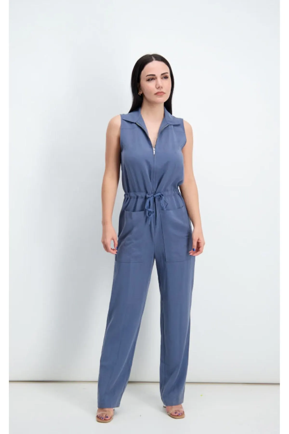 Women's Overalls Zipper Sleeveless Jumpsuit Hot Style Quality Fabric Sleeveless Baggy Trousers Casual Jumpsuit
Women's Overalls Zipper Sleeveless Jumpsuit Hot Style Quality Fabric Sleeveless Baggy Trousers Casual Jumpsuit
