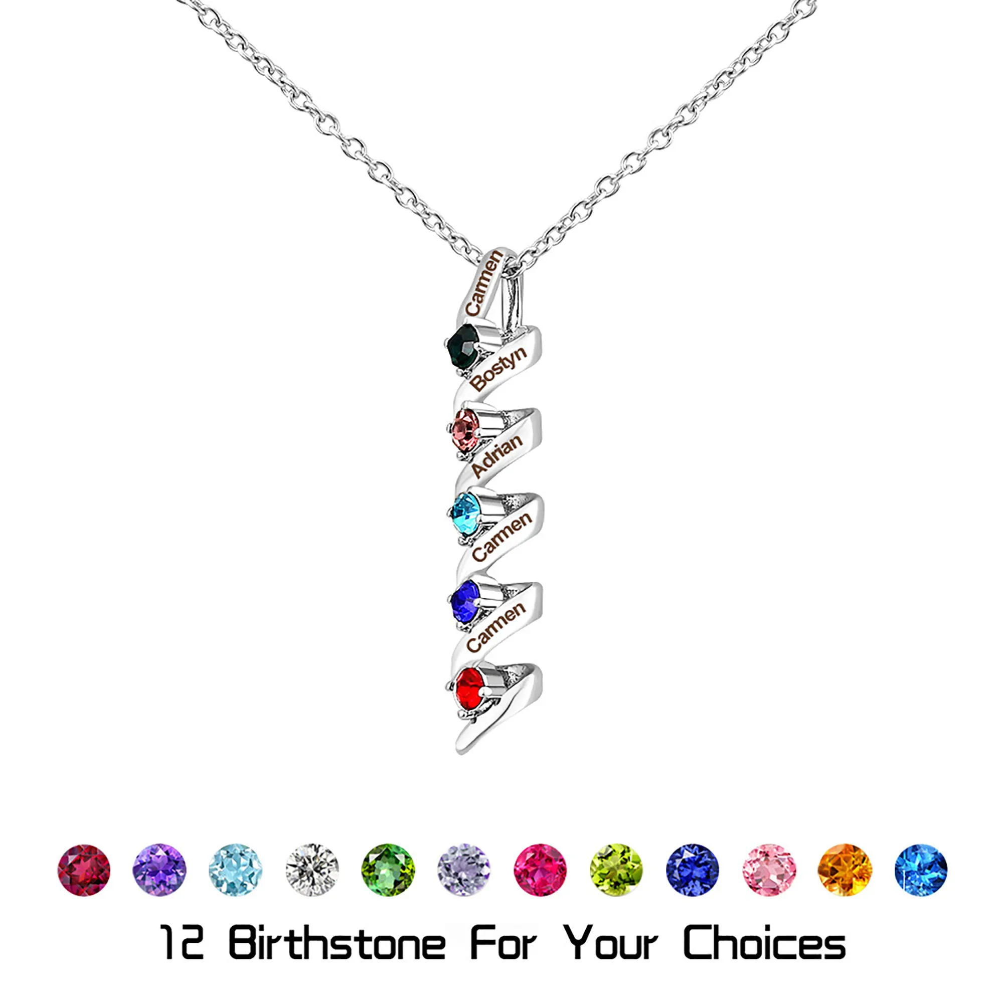 Customizable Birthstone Pendant Necklace For Women Choker Mom Birthday Jewelry Gift Gold Color Clavicle Chain Wish Card
Customizable Birthstone Pendant Necklace For Women Choker Mom Birthday Jewelry Gift Gold Color Clavicle Chain Wish Card