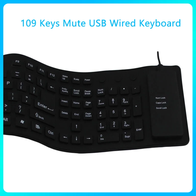 USB-клавиатура GOFORAY Складная, водостойкая, 109 клавиш
USB-клавиатура GOFORAY Складная, водостойкая, 109 клавиш