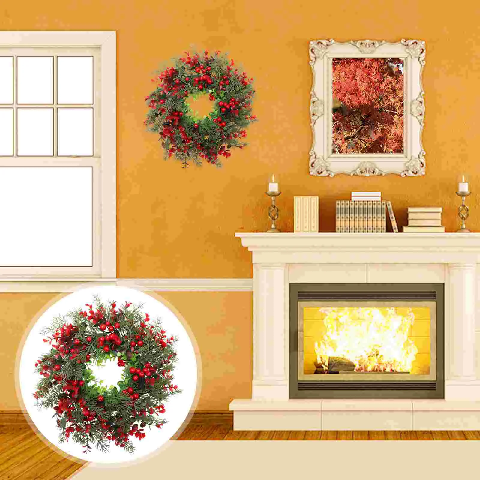 Ornament Artificial Garland Flower Merry Christmas Wreath Plastic Festival Pendant New year Advent
Ornament Artificial Garland Flower Merry Christmas Wreath Plastic Festival Pendant New year Advent