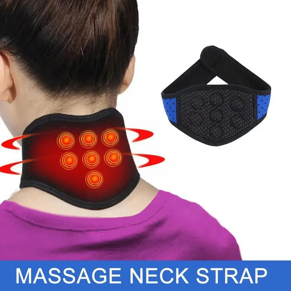 

Tourmaline Neoprene Neck Support Brace Magnetic Therapy Wrap Protect Band Tourmaline Heating Pads For Neck Pain X3M3