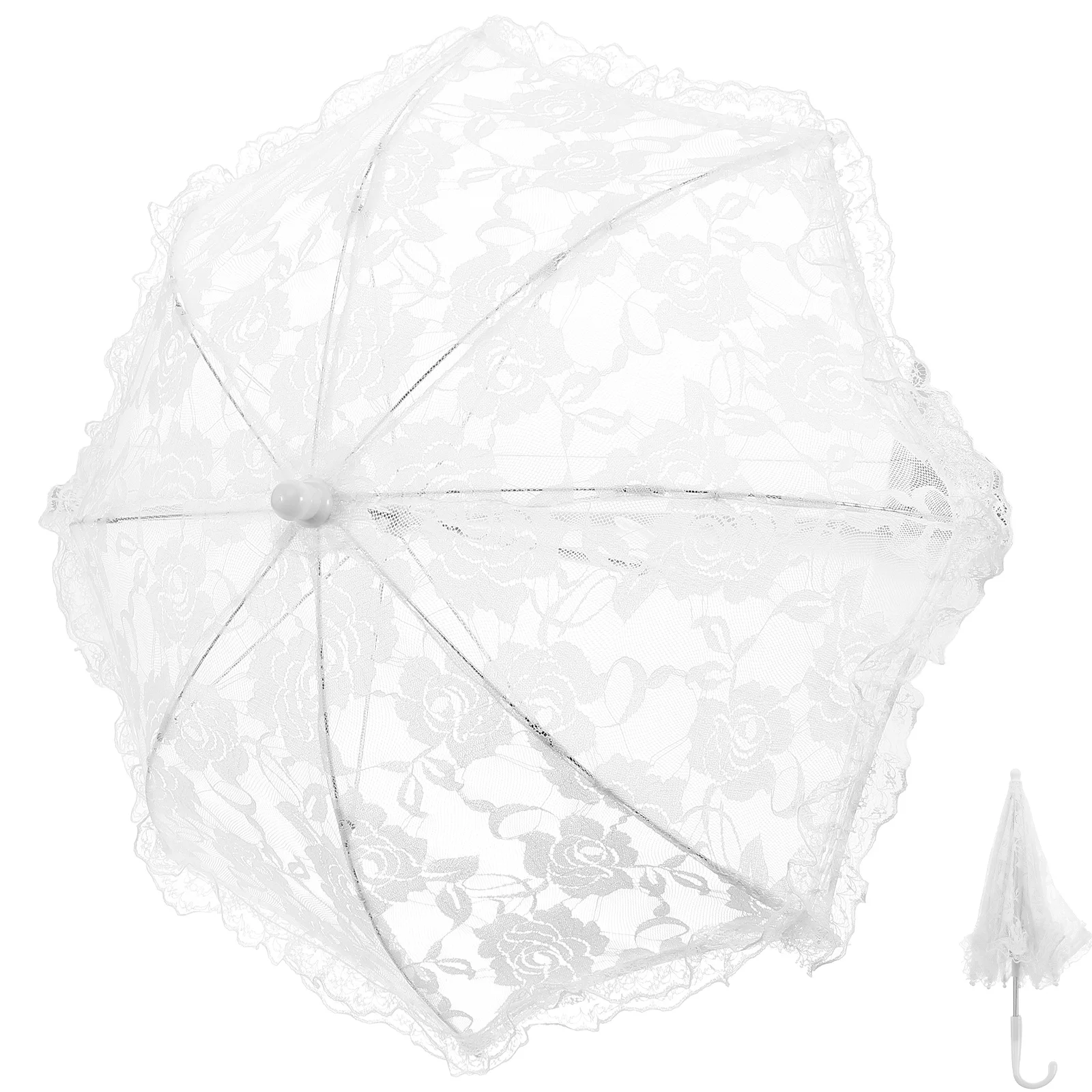 

Decorate Lace Umbrella Bridegroom Wedding Decorations Ceremony Iron Bridal Parasol