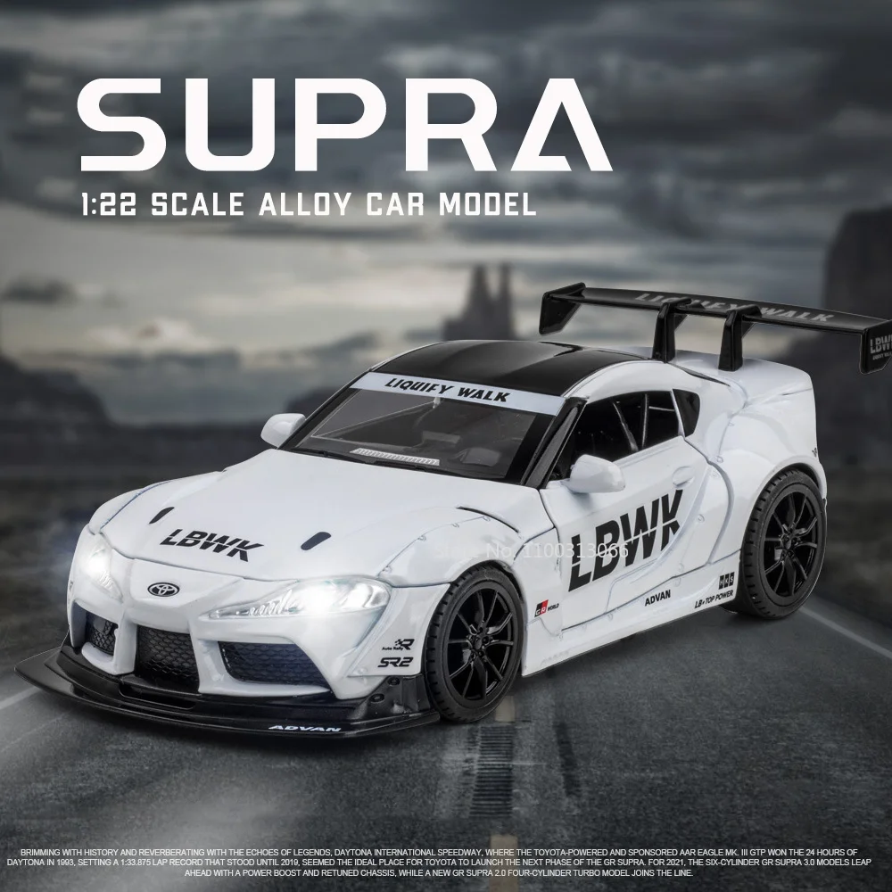 1:22 Toyota Supra Alloy Car Model Diecast Vehicle Car Model 4 Doors Can Be Opened Sound And Light Collection Childrens Toys Gift
1:22 Toyota Supra Alloy Car Model Diecast Vehicle Car Model 4 Doors Can Be Opened Sound And Light Collection Childrens Toys Gift